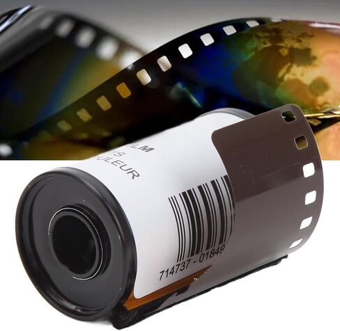 فيلم سلبي بلون الكاميرا مقاس 35 مم، ISO200، 8 ورقات لـ 135 كاميرا - دقة عالية، تشبع لون عتيق، مثالي للتصوير الفوتوغرافي للصور والمناظر الطبيعية in Kuwait