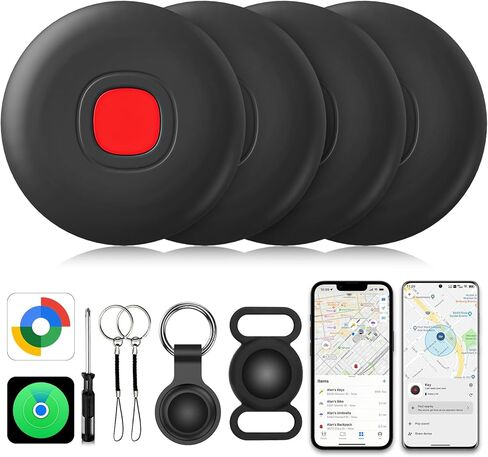 2026 Air Tracker Tags for Android or iOS, Dual System Smart Bluetooth Tags, Find My or Google'S Find Hub App, Keys Finder and Item Locator, Android Luggage Tracker Tags for Keys, Wallets, Bags in Saudi Arabia
