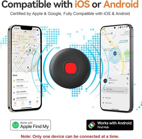 2026 Air Tracker Tags for Android or iOS, Dual System Smart Bluetooth Tags, Find My or Google'S Find Hub App, Keys Finder and Item Locator, Android Luggage Tracker Tags for Keys, Wallets, Bags in Saudi Arabia