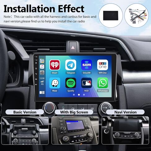 ستيريو سيارة Android 15 لسيارة Honda Civic 2016-2021 مع Carplay لاسلكي Android Auto Support OEM كاميرا احتياطية التحكم في عجلة القيادة 9 بوصة تعمل باللمس GPS Navigation WiFi Bluetooth FM HiFi in Kuwait