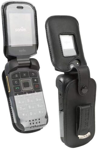BELTRON Fitted Leather Case with Rotating Metal Belt Clip for Sonim XP3 - AT&T FirstNet Sprint Verizon (Built-in Screen & Keypad Protection) (NOT for T-Mobile XP3 Plus XP3900) in Kuwait