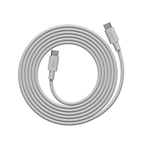 كابل Avolt USB-C إلى USB-C (6.6 قدم) - كابل شحن سريع من السيليكون الناعم لأجهزة iPhone 15 وMacBook وiPad وAndroid - تصميم متين وخالي من التشابك (USB C إلى USB C، أزرق قرش) in Kuwait