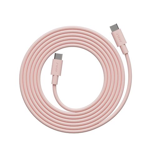 كابل Avolt USB-C إلى USB-C (6.6 قدم) - كابل شحن سريع من السيليكون الناعم لأجهزة iPhone 15 وMacBook وiPad وAndroid - تصميم متين وخالي من التشابك (USB C إلى USB C، أزرق قرش) in Saudi Arabia