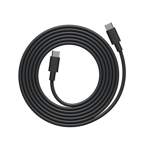 كابل Avolt USB-C إلى USB-C (6.6 قدم) - كابل شحن سريع من السيليكون الناعم لأجهزة iPhone 15 وMacBook وiPad وAndroid - تصميم متين وخالي من التشابك (USB C إلى USB C، أزرق قرش) in Saudi Arabia