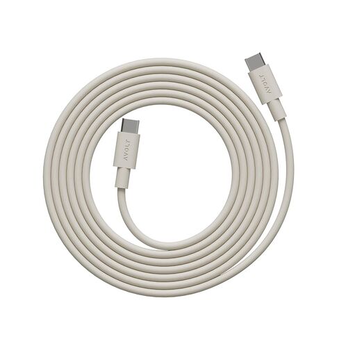 كابل Avolt USB-C إلى USB-C (6.6 قدم) - كابل شحن سريع من السيليكون الناعم لأجهزة iPhone 15 وMacBook وiPad وAndroid - تصميم متين وخالي من التشابك (USB C إلى USB C، أزرق قرش) in Saudi Arabia