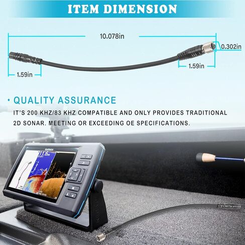 1852072 ‎MKR-US2-12 Universal Sonar 2 Adapter Cable Compatible with Garmin Echo, echoMAP, Striker Series Fishfinder Replace for 1852072 in Kuwait
