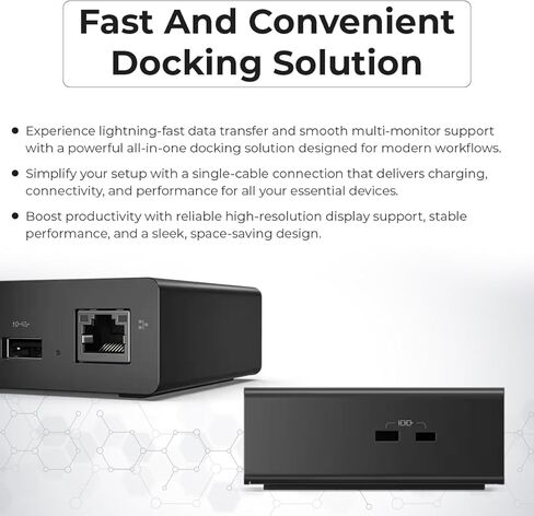 قاعدة كمبيوتر محمول Lenovo 40BE0135US Thunderbolt 4 مع HDMI 2.1 ومنفذ عرض مزدوج، ومنافذ USB-A وUSB-C متعددة، توصيل طاقة 100 وات، إيثرنت 2.5 جيجا بايت، اتصال متعدد الشاشات in Kuwait