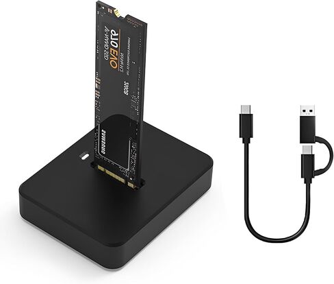 LICAEVEY M.2 SSD إلى USB محول 10 جيجابت في الثانية، NVMe & SATA إلى USB C محطة إرساء، غطاء من سبائك الألومنيوم مع تبديد الحرارة لمحركات أقراص SSD 2230/2242/2260/2280 in Kuwait