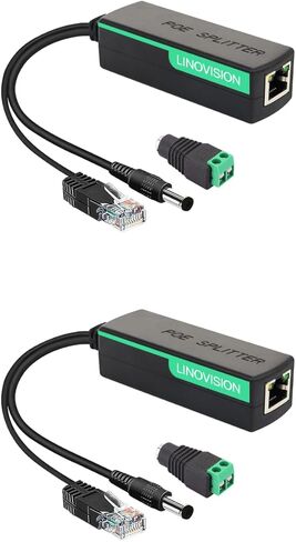 محول LINOVISION صناعي 8 منافذ Gigabit BT 90W POE ومقسم POE DC12V in Kuwait