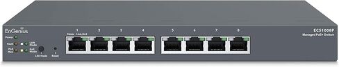 EnGenius Cloud （ECS1008P）｜ 8-Port Gigabit PoE Switch in Kuwait