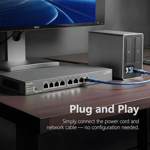 EnGenius Cloud （ECS1008P）｜ 8-Port Gigabit PoE Switch in Kuwait