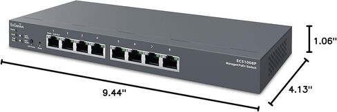 EnGenius Cloud （ECS1008P）｜ 8-Port Gigabit PoE Switch in Kuwait