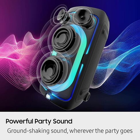 مكبر صوت سامسونج ST50F Sound Tower المحمول للحفلات مع بطارية مدمجة، بلوتوث، مقاومة للرذاذ IPX4، عمر بطارية يصل إلى 18 ساعة، صوت اتجاهي، MX-ST50F/ZA (متجدد) in Kuwait