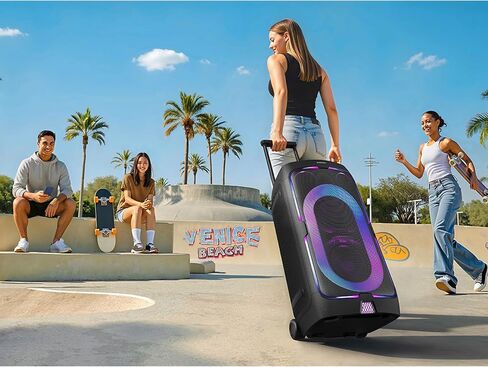 مكبر صوت سامسونج ST50F Sound Tower المحمول للحفلات مع بطارية مدمجة، بلوتوث، مقاومة للرذاذ IPX4، عمر بطارية يصل إلى 18 ساعة، صوت اتجاهي، MX-ST50F/ZA (متجدد) in Kuwait