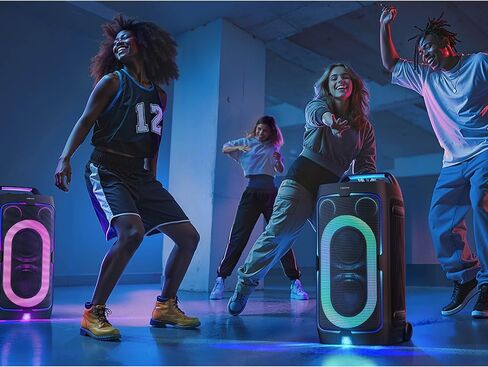 مكبر صوت سامسونج ST50F Sound Tower المحمول للحفلات مع بطارية مدمجة، بلوتوث، مقاومة للرذاذ IPX4، عمر بطارية يصل إلى 18 ساعة، صوت اتجاهي، MX-ST50F/ZA (متجدد) in Kuwait