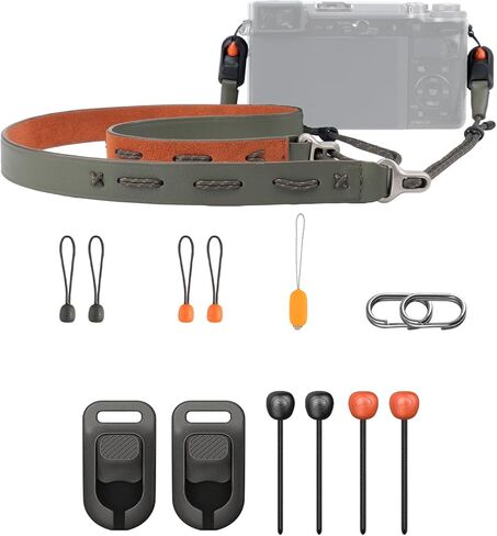 PGYTECH Camera Strap Slim (Vintage) w/Quick Connectors Slim Set | Durable Quick-Release Kit for Compact Cameras, Mirrorless & Smartphones in Kuwait