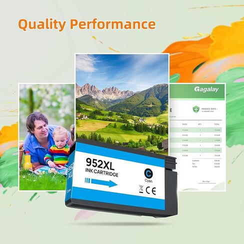 حزمة التحرير والسرد لخراطيش الحبر 952XL المتوافقة مع حزمة التحرير والسرد لخراطيش الحبر HP 952XL 952XL 952 للاستخدام مع طابعات HP OfficeJet Pro 8710 7740 8720 8715 8210 8703 9702 OfficeJet 8702 (4 حزم B/C/M/Y) in Kuwait