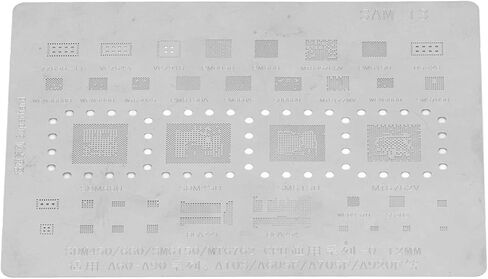 قالب إعادة عمل وحدة المعالجة المركزية للهاتف العالمي من Fafeicy BGA Reballing Stencil مع مادة من الفولاذ المقاوم للصدأ لسلسلة 660 SM6150 MT6762 A60-A90 A10S A605F A705F in Kuwait
