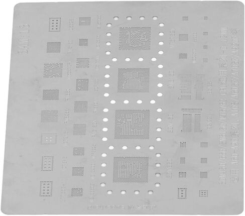 قالب إعادة عمل وحدة المعالجة المركزية للهاتف العالمي من Fafeicy BGA Reballing Stencil مع مادة من الفولاذ المقاوم للصدأ لسلسلة 660 SM6150 MT6762 A60-A90 A10S A605F A705F in Kuwait