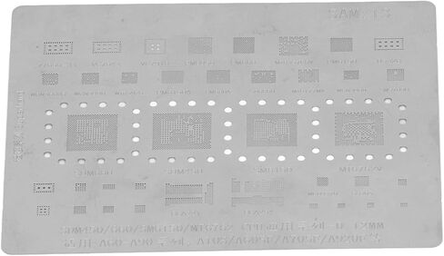 قالب إعادة عمل وحدة المعالجة المركزية للهاتف العالمي من Fafeicy BGA Reballing Stencil مع مادة من الفولاذ المقاوم للصدأ لسلسلة 660 SM6150 MT6762 A60-A90 A10S A605F A705F in Kuwait