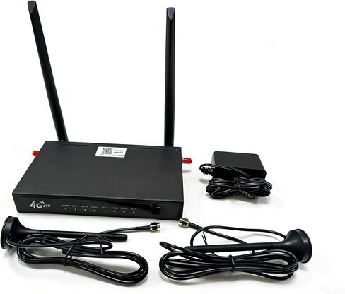 جهاز توجيه 4G LTE صناعي مع 4 منافذ إيثرنت، بوابة واي فاي 4G غير مقفلة لنظام الطاقة الشمسية، جهاز توجيه IoT ذو غلاف معدني متين، مراقبة عن بعد لكاميرات IP وM2M الخارجية، يدعم بطاقة SIM in Kuwait