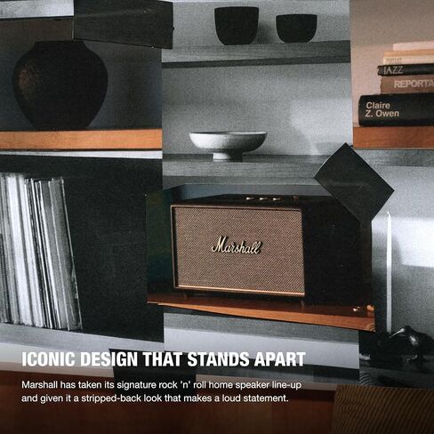Marshall Stanmore III Bluetooth Home Speaker - Loud Stereo Sound with Bass and Treble Controls | Plug-in Powered | Record Player Compatible | RCA and 3.5 mm Aux Inputs - Black (Renewed) in Kuwait