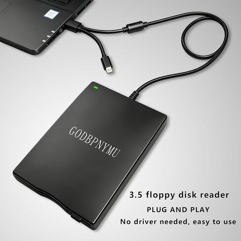 محرك أقراص مرنة مقاس 3.5 بوصة، محرك أقراص مرنة USB محمول، توصيل وتشغيل USB-C FDD خارجي، ناسخة قرص مرن 1.44 ميجابايت متوافقة مع أجهزة الكمبيوتر المحمولة وأجهزة الكمبيوتر الشخصية وأجهزة Windows 11/10/8/XP وmacOS تأتي مع حقيبة in Kuwait