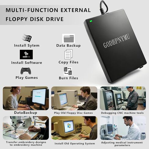 محرك أقراص مرنة مقاس 3.5 بوصة، محرك أقراص مرنة USB محمول، توصيل وتشغيل USB-C FDD خارجي، ناسخة قرص مرن 1.44 ميجابايت متوافقة مع أجهزة الكمبيوتر المحمولة وأجهزة الكمبيوتر الشخصية وأجهزة Windows 11/10/8/XP وmacOS تأتي مع حقيبة in Kuwait