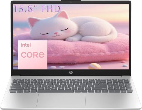 HP 15.6" FHD Laptop 2026 Edition with Copilot AI, 16GB RAM, 512GB SSD, Intel Processor, Long Battery Life, Lightweight, Windows 11 for Students & Office(Renewed) in Kuwait
