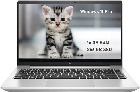 HP EliteBook 645 G9 Business Laptop, 14" FHD Notebook, AMD Ryzen 7 Pro 5875U (8 Core), 16 GB RAM, 256 GB SSD, CAM, Bluetooth, WiFi, Windows 11 Pro (Renewed) in Kuwait