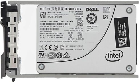 Dell Intel DC S4600 480GB 6GB/s SATA Mix Use TLC SSD مع علبة محرك الأقراص - P7KTJ - P7KTJ in Kuwait