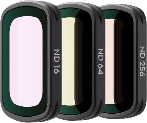 مجموعة مرشحات ND المغناطيسية الأصلية بجيب Osmo 4 مرشحات ND16/64/256 لـ DJI Osmo Pocket 3/4 ملحقات مرشح عدسة الكاميرا، التصميم المغناطيسي يجعل الاستبدال أسهل in Kuwait