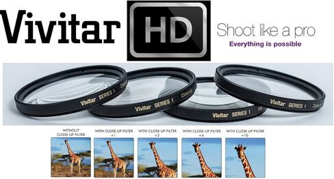 +1 +2 +4 +10 4Pcs Close-Up Macro Lens Set for Sony HDR-CX900 FDR-AX100 in Kuwait