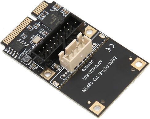 بطاقة توسيع SUNGOOYUE Mini PCIE إلى USB3.2 19Pin، نقل ثابت عالي السرعة بسرعة 5 جيجابت في الثانية عبر USB، مع شريحة تحكم رئيسية، لـ WINXP in Kuwait