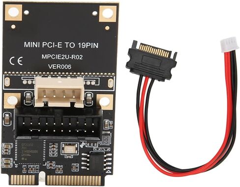 بطاقة توسيع SUNGOOYUE Mini PCIE إلى USB3.2 19Pin، نقل ثابت عالي السرعة بسرعة 5 جيجابت في الثانية عبر USB، مع شريحة تحكم رئيسية، لـ WINXP in Kuwait