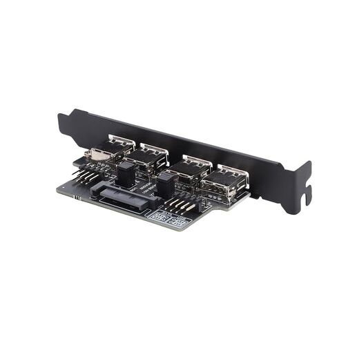 حامل Zunate PCI لمنافذ 9PIN إلى 4xUSB 2.0 المزدوجة، يضمن سهولة التثبيت والاتصال دون عناء، متوافق مع نظام التشغيل OS X، ويدعم نقل بسرعة 480 ميجا بت في الثانية in Kuwait