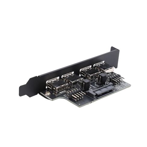 حامل Zunate PCI لمنافذ 9PIN إلى 4xUSB 2.0 المزدوجة، يضمن سهولة التثبيت والاتصال دون عناء، متوافق مع نظام التشغيل OS X، ويدعم نقل بسرعة 480 ميجا بت في الثانية in Kuwait
