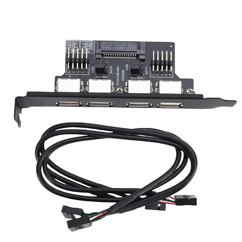 حامل Zunate PCI لمنافذ 9PIN إلى 4xUSB 2.0 المزدوجة، يضمن سهولة التثبيت والاتصال دون عناء، متوافق مع نظام التشغيل OS X، ويدعم نقل بسرعة 480 ميجا بت في الثانية in Kuwait