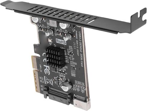 بطاقة توسيع USB من النوع E الأمامي من النوع C PCIE بسرعة 20 جيجابت في الثانية، وبطاقة USB 3.2 PCIE، ومحول 15 دبوسًا مع نقل بيانات عالي السرعة، مثالي لفتحات X4 وX8 وX16 in Kuwait