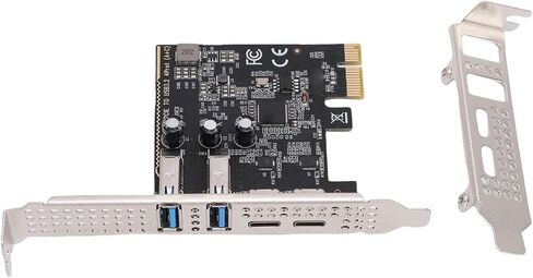 بطاقة PCIe USB 3.2، بطاقة توسيع PCIe إلى USB 3.2 Gen 1، عرض نطاق ترددي 20 جيجابت في الثانية مع منافذ من النوع C والنوع A، مثالية لأجهزة الكمبيوتر المكتبية in Kuwait