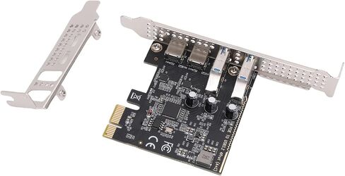 بطاقة PCIe USB 3.2، بطاقة توسيع PCIe إلى USB 3.2 Gen 1، عرض نطاق ترددي 20 جيجابت في الثانية مع منافذ من النوع C والنوع A، مثالية لأجهزة الكمبيوتر المكتبية in Kuwait