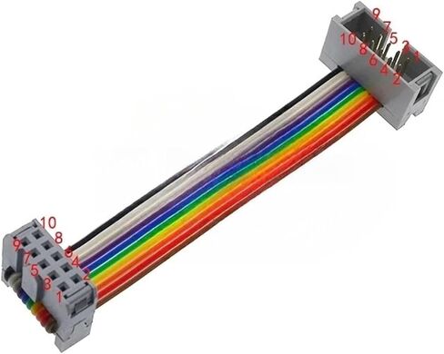 FC/DC3 2.54MM 10P/16P/20/26/30/34/40 Pin pitch Flat Ribbon Male To Female PATA Hard Drive Data Extension Cable Verleng kabel(Type-3,Length 2M,2x8 16P) in Kuwait