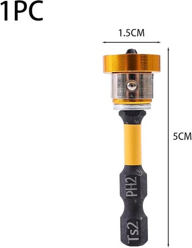 Drywall Screw Setter, Magnetic Positioning Screwdriver PH2 Bits,1/4" Hex Shank Drywall Screw Bit for Plasterboard Screw, 50mm (2Pcs) in Saudi Arabia