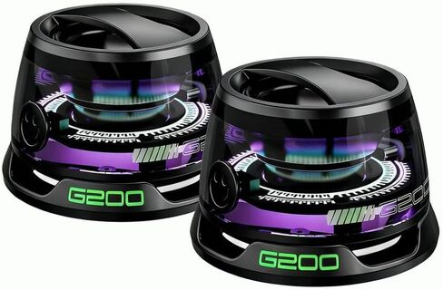 مكبر صوت بلوتوث مغناطيسي G200، مكبر صوت لاسلكي صغير محمول مع وظيفة المسند، IPX4 مقاوم للماء، صوت ستيريو كامل المدى، هدية تخرج مثالية للمراهقين، السفر، ركوب الدراجات، أسود in Kuwait