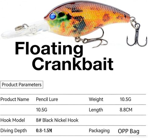 Fishing Lures for Freshwater and Saltwater,bass Lures Lifelike Fishing Lures for All Species, Swimbait for Relax Family Fishing, Must-Have for Lovely Anglers in Kuwait