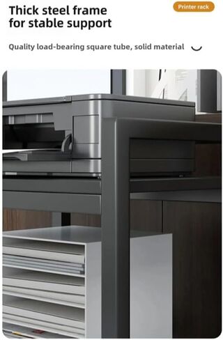 2 Tier PC Tower Stand, Height Adjustable Computer Tower Floor Stand with Locking Wheels, Metal Movable CPU Holder Cart for Office Home Classroom- for Most PC (Black) in Kuwait