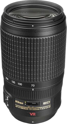 عدسة نيكون 70-300 ملم f/4.5-5.6G ED IF AF-S VR Nikkor Zoom لكاميرات نيكون الرقمية SLR (متجددة) in Kuwait