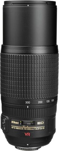 عدسة نيكون 70-300 ملم f/4.5-5.6G ED IF AF-S VR Nikkor Zoom لكاميرات نيكون الرقمية SLR (متجددة) in Kuwait