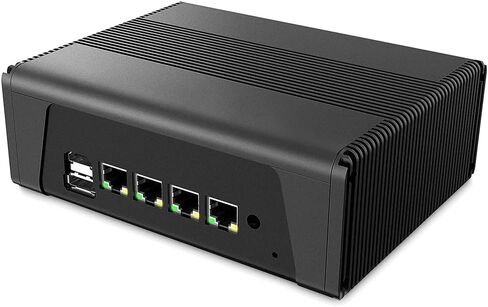 Firewall Appliance Mini PC, AMD Ryzen R5-5500U Processor DDR4, 6 cores and 12 Threads,4xInter I226 2.5G Ethernet VPN Router PC AES-NI HDMI DP USB3.1,USB2.0(NO RAM NO SSD) in Kuwait