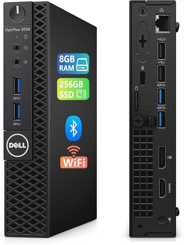 Dell Optiplex 3050 Mini Desktop | Windows 11 Pro | Intel Core i3-7100T | 8GB DDR4 RAM | 256GB SSD | Keyboard & Mouse | USB WiFi | USB BT(Renewed) in Kuwait